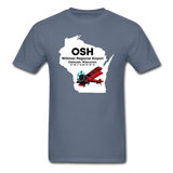 OSH - Wittman Regional - State - Biplane - Unisex Classic T-Shirt - denim