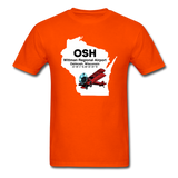 OSH - Wittman Regional - State - Biplane - Unisex Classic T-Shirt - orange