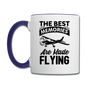 The Best Memories - Flying - Black - Contrast Coffee Mug - white/cobalt blue