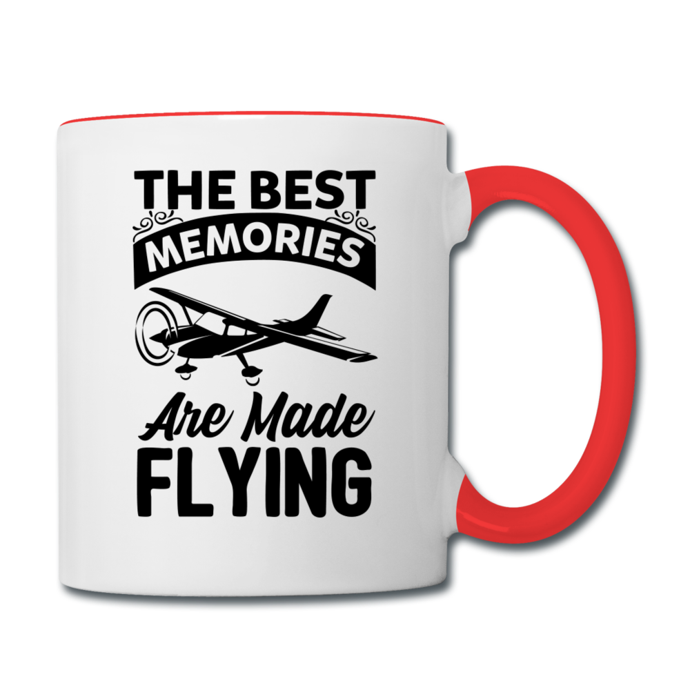 The Best Memories - Flying - Black - Contrast Coffee Mug - white/red