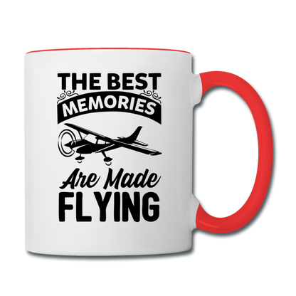 The Best Memories - Flying - Black - Contrast Coffee Mug - white/red