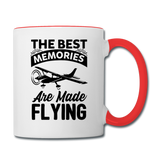 The Best Memories - Flying - Black - Contrast Coffee Mug - white/red