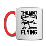 The Best Memories - Flying - Black - Contrast Coffee Mug - white/red