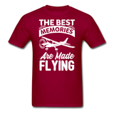 The Best Memories - Flying - White - Unisex Classic T-Shirt - dark red