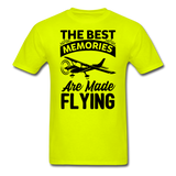 The Best Memories - Flying - Black - Unisex Classic T-Shirt - safety green