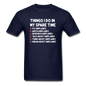 Things I Do - Airplanes - Unisex Classic T-Shirt - navy