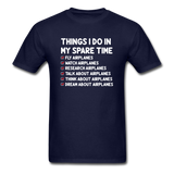 Things I Do - Airplanes - Unisex Classic T-Shirt - navy