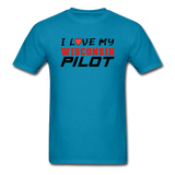 I Love My Wisconsin Pilot - Unisex Classic T-Shirt - turquoise