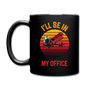 I'll Be In My Office - Biplane - Full Color Mug - black