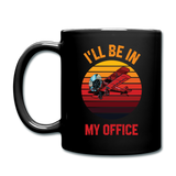 I'll Be In My Office - Biplane - Full Color Mug - black