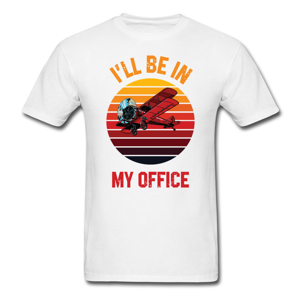 I'll Be In My Office - Biplane - Unisex Classic T-Shirt - white