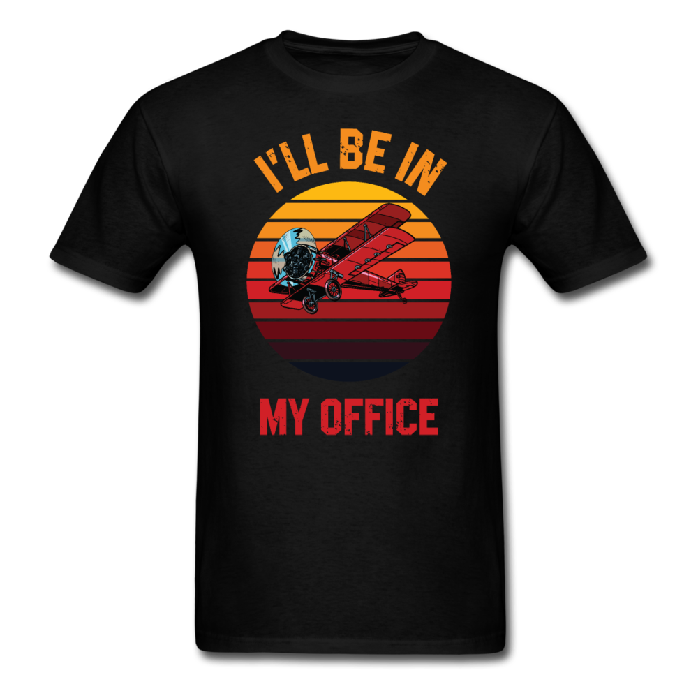 I'll Be In My Office - Biplane - Unisex Classic T-Shirt - black