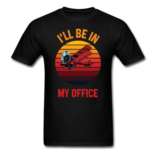 I'll Be In My Office - Biplane - Unisex Classic T-Shirt - black