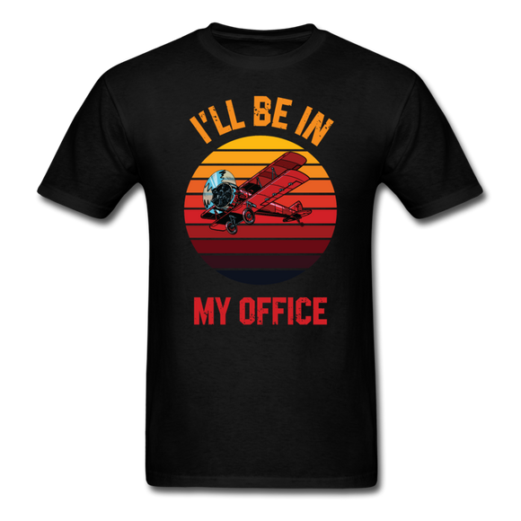 I'll Be In My Office - Biplane - Unisex Classic T-Shirt - black