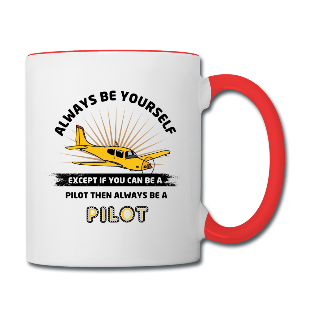 Always Be Yourself - Pilot - Contrast Coffee Mug - white/red