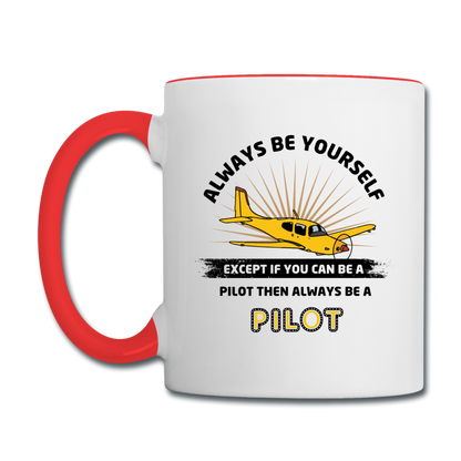 Always Be Yourself - Pilot - Contrast Coffee Mug - white/red