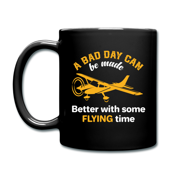 A Bad Day - Flying - Full Color Mug - black