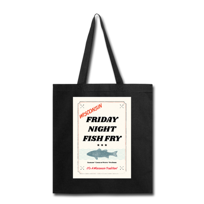 Wisconsin Friday Night Fish Fry - Tote Bag - black