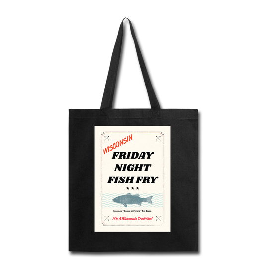 Wisconsin Friday Night Fish Fry - Tote Bag - black