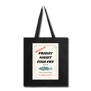 Wisconsin Friday Night Fish Fry - Tote Bag - black