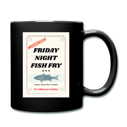 Wisconsin Friday Night Fish Fry - Full Color Mug - black