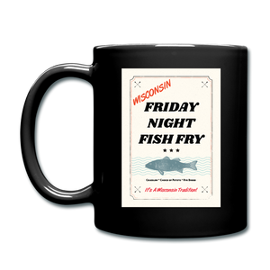 Wisconsin Friday Night Fish Fry - Full Color Mug - black