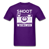 Shoot Wisconsin - White - Unisex Classic T-Shirt - purple