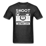 Shoot Wisconsin - White - Unisex Classic T-Shirt - heather black