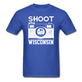 Shoot Wisconsin - White - Unisex Classic T-Shirt - royal blue