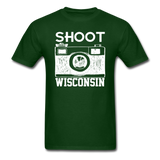 Shoot Wisconsin - White - Unisex Classic T-Shirt - forest green