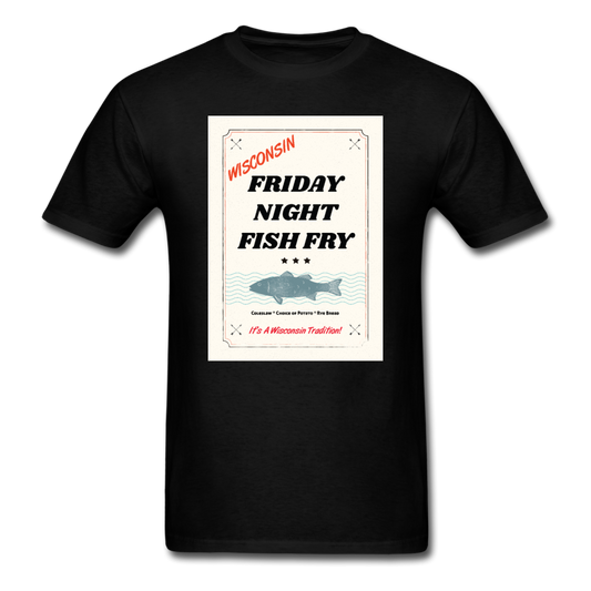 Wisconsin Friday Night Fish Fry - Unisex Classic T-Shirt - black