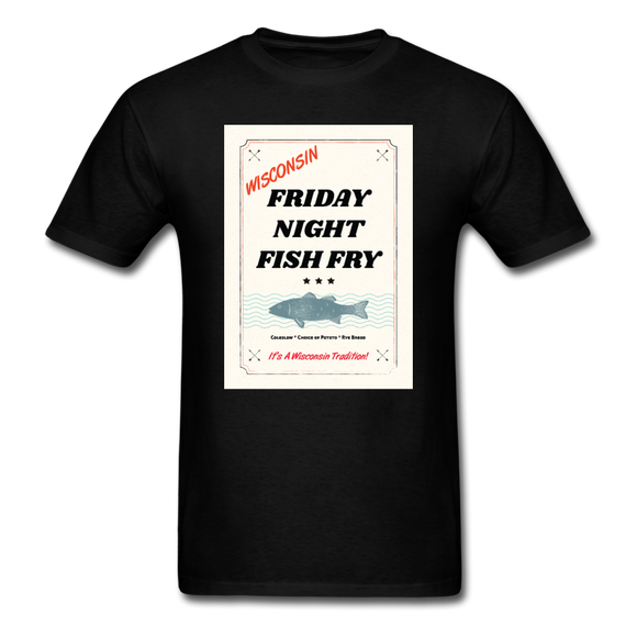 Wisconsin Friday Night Fish Fry - Unisex Classic T-Shirt - black