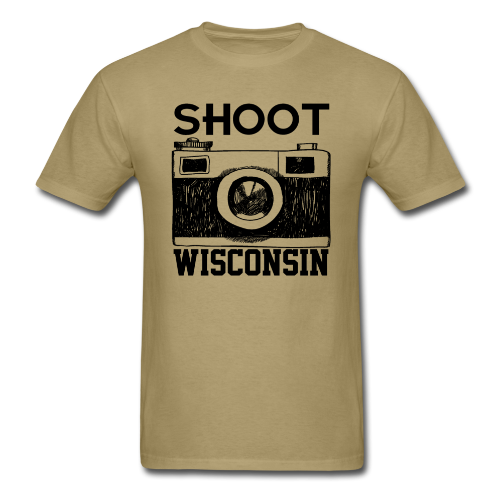 Shoot Wisconsin - Black - Unisex Classic T-Shirt - khaki