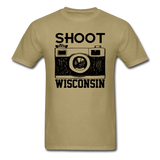 Shoot Wisconsin - Black - Unisex Classic T-Shirt - khaki