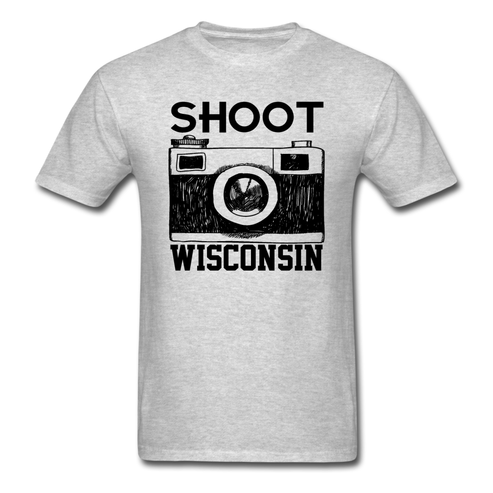 Shoot Wisconsin - Black - Unisex Classic T-Shirt - heather gray