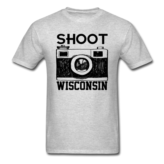 Shoot Wisconsin - Black - Unisex Classic T-Shirt - heather gray