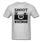 Shoot Wisconsin - Black - Unisex Classic T-Shirt - heather gray