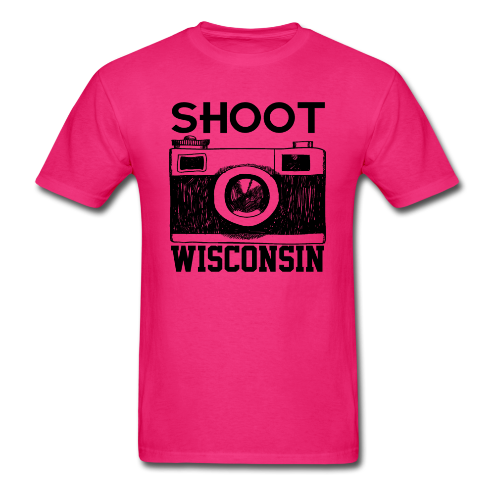 Shoot Wisconsin - Black - Unisex Classic T-Shirt - fuchsia