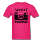 Shoot Wisconsin - Black - Unisex Classic T-Shirt - fuchsia