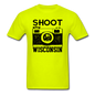 Shoot Wisconsin - Black - Unisex Classic T-Shirt - safety green