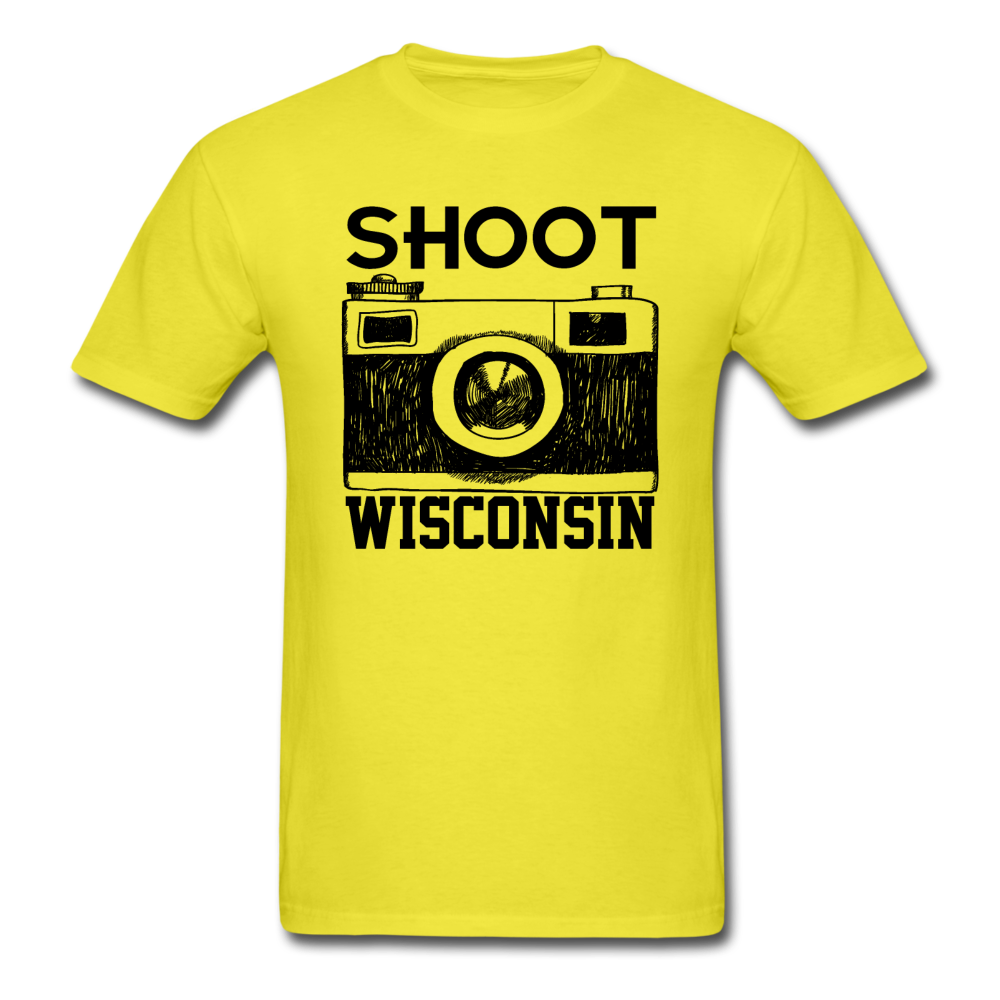 Shoot Wisconsin - Black - Unisex Classic T-Shirt - yellow