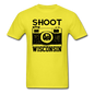 Shoot Wisconsin - Black - Unisex Classic T-Shirt - yellow