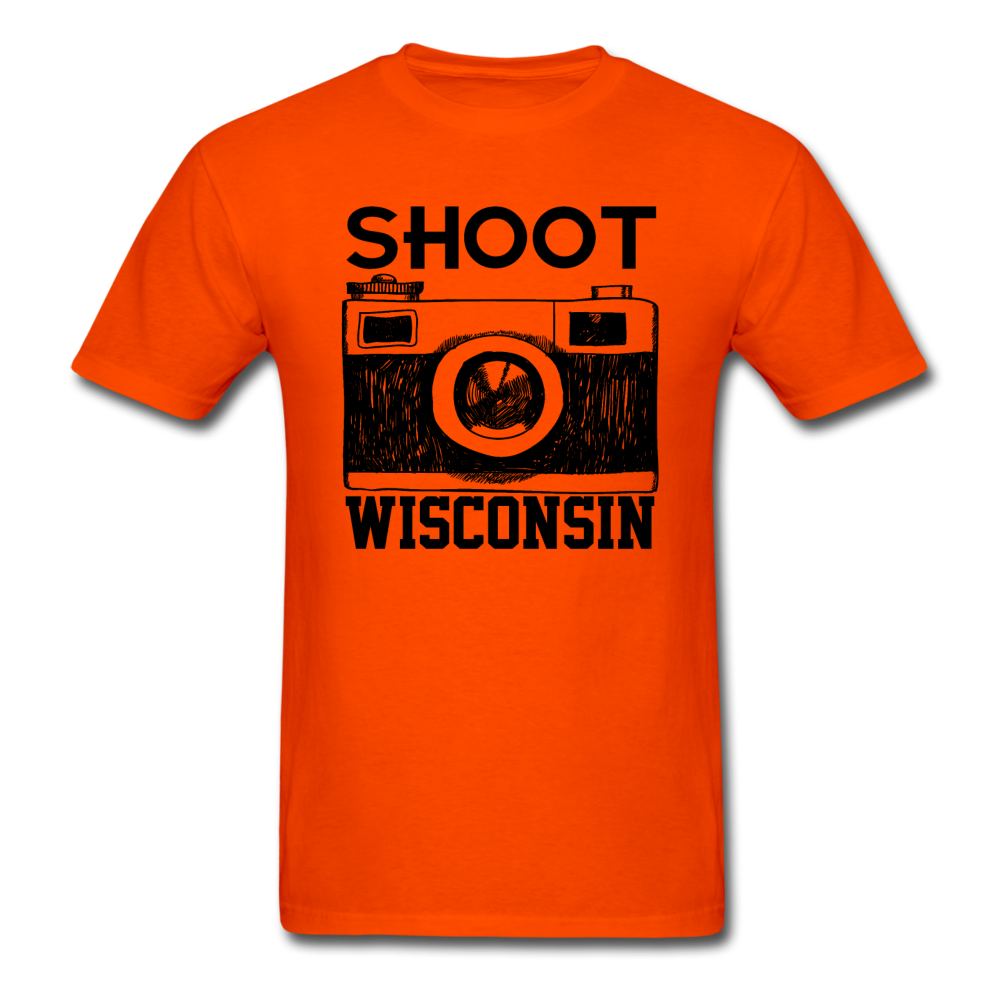 Shoot Wisconsin - Black - Unisex Classic T-Shirt - orange