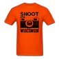 Shoot Wisconsin - Black - Unisex Classic T-Shirt - orange