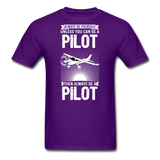 Always Be Yourself - Pilot - White - Unisex Classic T-Shirt - purple