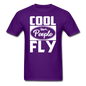 Cool People Fly - White - Unisex Classic T-Shirt - purple