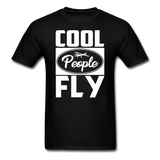 Cool People Fly - White - Unisex Classic T-Shirt - black