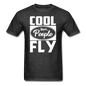 Cool People Fly - White - Unisex Classic T-Shirt - heather black