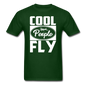 Cool People Fly - White - Unisex Classic T-Shirt - forest green