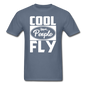 Cool People Fly - White - Unisex Classic T-Shirt - denim